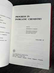 Progress in Inorganic Chemistry Ser.: Progress in Inorganic Chemistry, Volume 45
