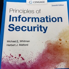 Principles of Information – Paperback, by Whitman Michael; Mattord – Acceptable