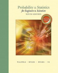 Probability & Statistics for Engineers & Scientists by Walpole, Ronald