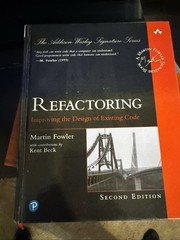 Refactoring : Improving the Design of Existing Code by Martin Fowler (Hardcover)