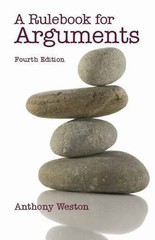 A Rulebook for Arguments by Weston, Anthony