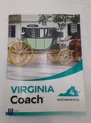 Virginia Coach Mathematics Grade 4 Workbook 2025 Edition Unused 9781429327503