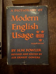 A Dictionary of Modern English Usage – H.W. Fowler 2nd Ed Hardcover Oxford
