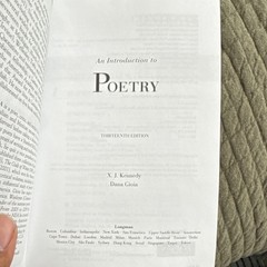 An Introduction to Poetry Thirteenth Edition Kennedy & Gioia, Paperback, Longman