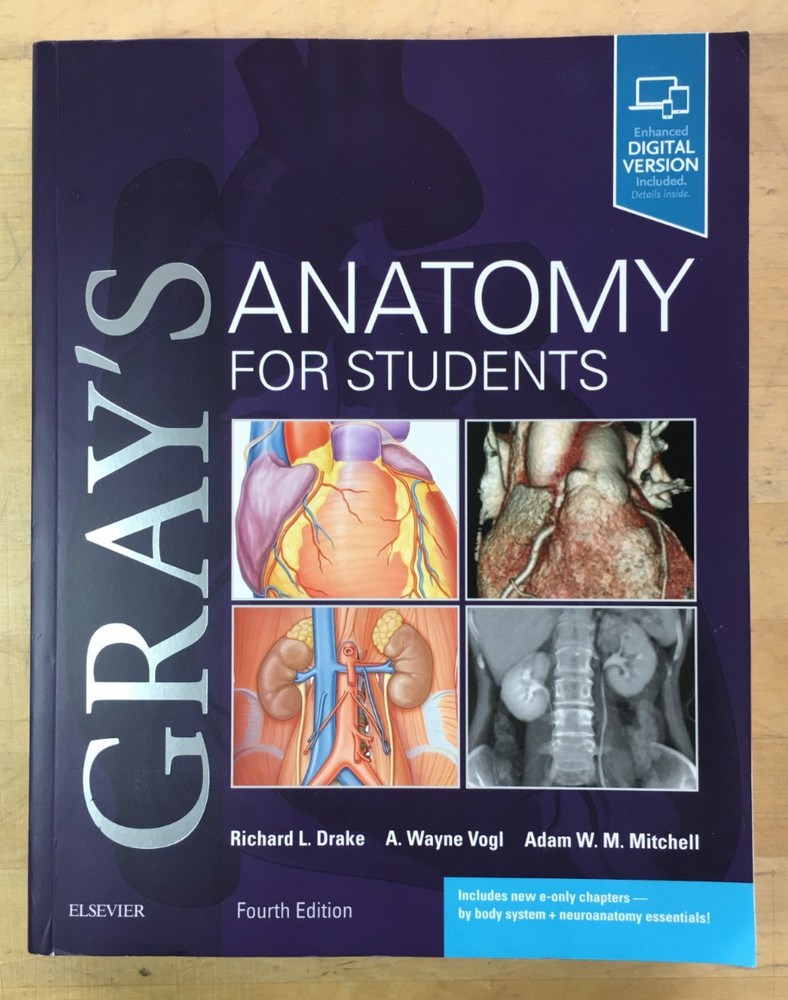 Gray’s Anatomy for Students 4th Edition by Drake, Vogl, and Mitchell – PB, Good