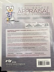 Real Estate Appraisal Principles & Procedures 5th Ed Paperback