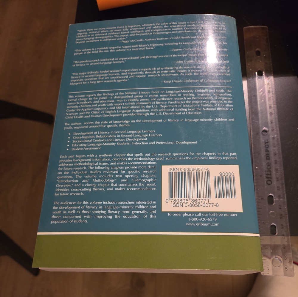 Developing Literacy in Second-Language Learners ~ Includes Sealed CD-ROM