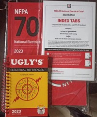 NFPA 70 National Electrical Code 2023 Paperback & Ugly’s Electrical & Index Tabs