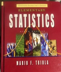 bk227: Elementary Statistics by Mario F. Triola 9th Ed. ( AIE, CD-ROM unopen)