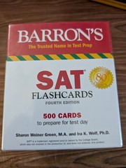 Barron’s SAT Flashcards 4th Edition 500 Cards For Test Preparation