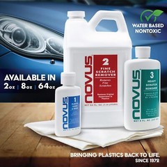 Plastic Clean & Shine Pack – Fine & Heavy Scratch Remover – 8oz Bottles