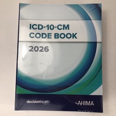 ICD-10-CM Code Book 2026, Perfect Bound by AHIMA Press Trade Paperback Sealed