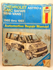 Vtg Haynes Car Repair Manual GMC Chevy Mini Vans 1985 to 1993 Astro Safari