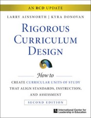 Rigorous Curriculum Design: How to Create Curricular Units of Study – VERY GOOD