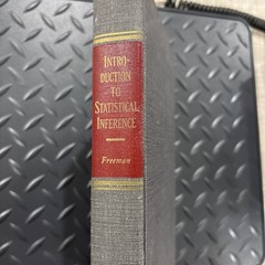 Introduction to Statistical Inference by H. A. Freeman (Hardcover)