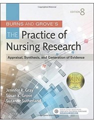 Saunders Burns & Grove Nursing Research 8th Ed Gray Grove Sutherland 736 Pages