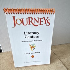 Houghton Mifflin Harcourt Journeys Literacy Centers Gr. 2 Spiral Bound Set of 3