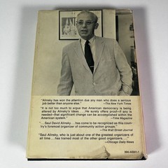 Rules for Radicals by Saul D. Alinsky (1971, 1st Edition, Hardcover) Book