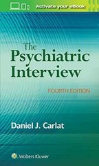 The Psychiatric Interview – Paperback, by Carlat Daniel – Very Good c