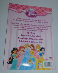 Disney Princess Reading Comprehension Workbook 32 pages