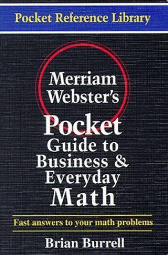 Merriam-Webster’s Pocket Guide to Business- paperback, 0877795053, Brian Burrell