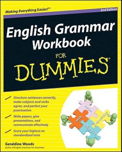 English Grammar Workbook For Dummies – Paperback By Woods, Geraldine – VERY GOOD