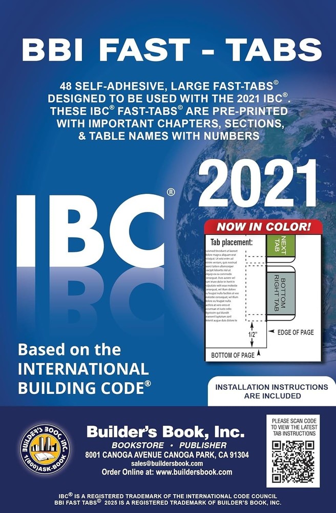 2021 International Building Code (IBC) Fast Tabs Pamphlet – February 11, 2021
