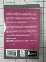 Clinical Manual for the Psychiatric Interview of Children and Adolescents 1st Ed