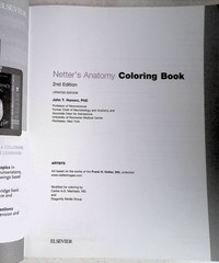 Netter’s Anatomy Coloring Book by – John T. Hansen, 2nd Ed, Large Paperback 2018