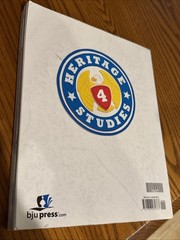 BJU Press Heritage Studies 4 Third Edition Students Textbook Paperback