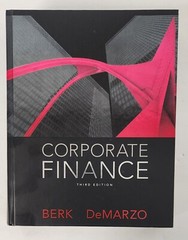 Corporate Finance by Peter DeMarzo and Jonathan Berk (2013, Hardcover)