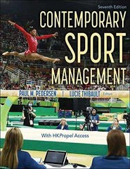 Contemporary Sport Management – Paperback, by Pedersen Paul M.; – Very Good d