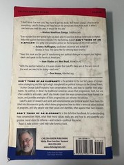Don’t Think of an Elephant by George Lakoff Paperback Nonfiction Politics Book