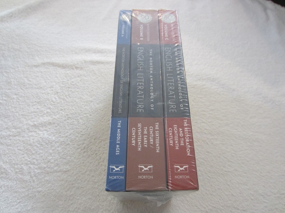 The Norton Anthology of English Literature 9th Edition 3 Book Set SEALED NEW