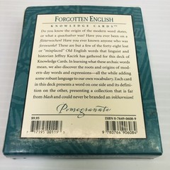 Forgotten English Educational Flash Card Deck Jeffrey Kacirk Pomegranate