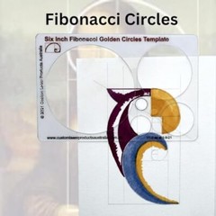 Fibonacci Spiral Stencil Template Golden Ratio Tool for Drawing and Design