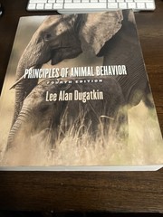 Principles of Animal Behavior, 4th Edition, Dugatkin, Lee Alan **Damaged Read