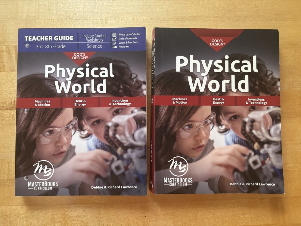 Master Books GOD’S DESIGN PHYSICAL WORLD Curriculum Set Teacher & Student