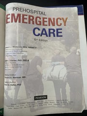 Prehospital Emergency Care by Mistovich/Karren 10th edition (Paperback)