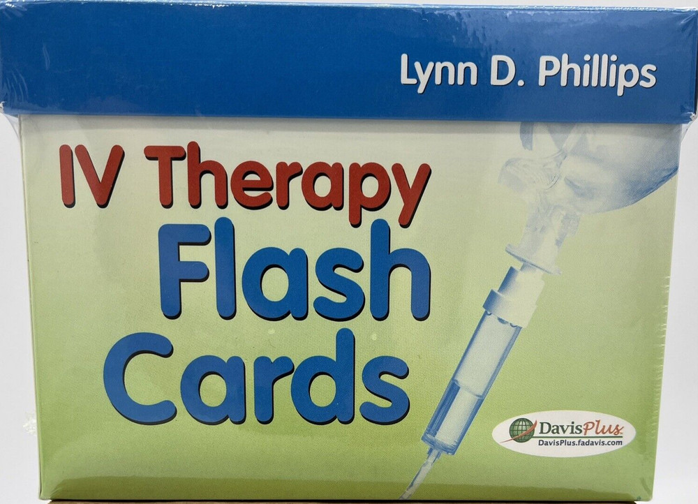 IV Therapy Flash Cards by Lynn D. Phillips Publisher F.A. Davis Sealed Box NEW