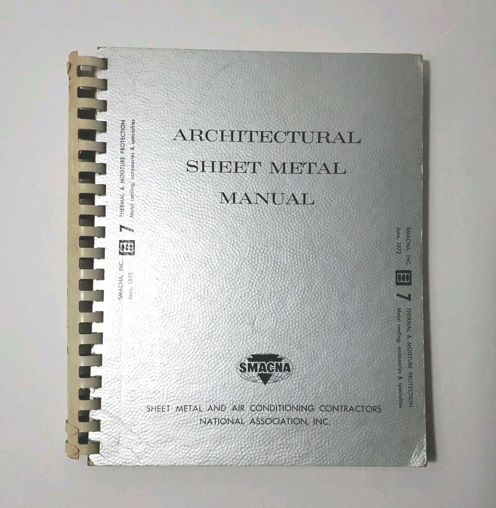 Smacna Architectural Sheet Metal Manual 1972