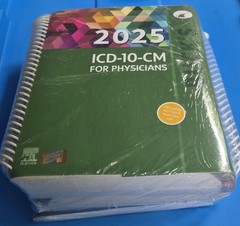 Buck’s 2025 ICD-10-CM, HCPCS Level2, AMA CPT, by Elsevier, BUNDLE – NEW