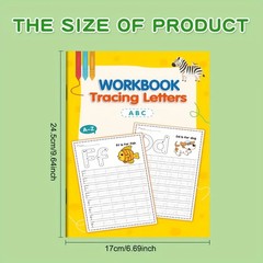32-Page Children’s Writing Practice Book for Preschoolers Ages 6-12, Pen