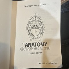 The Anatomy Coloring Book – paperback, Wynn Kapit, 9780064550161