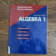 Holt McDougal Larson Algebra 1 Teacher, student, Solution Key, workbook