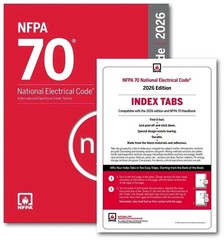 NFPA 70 National Electrical Code NEC 2026 Edition + Index tab USA Item USPS