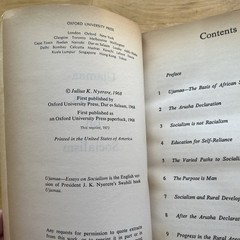 1973 Ujamaa- Essays on Socialism, Julius K Nyerere, Tanzanian History, Vtg Ppbk