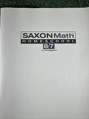 Saxon Math Homeschool 8/7 with Prealgebra Textbook, Stephen Hake & John Saxon