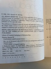 Cost/Schedule Control Systems Criteria C/SCSC Revised Edition Quentin W. Fleming