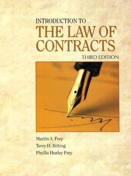 Introduction to the Law of Contracts Hardcover
